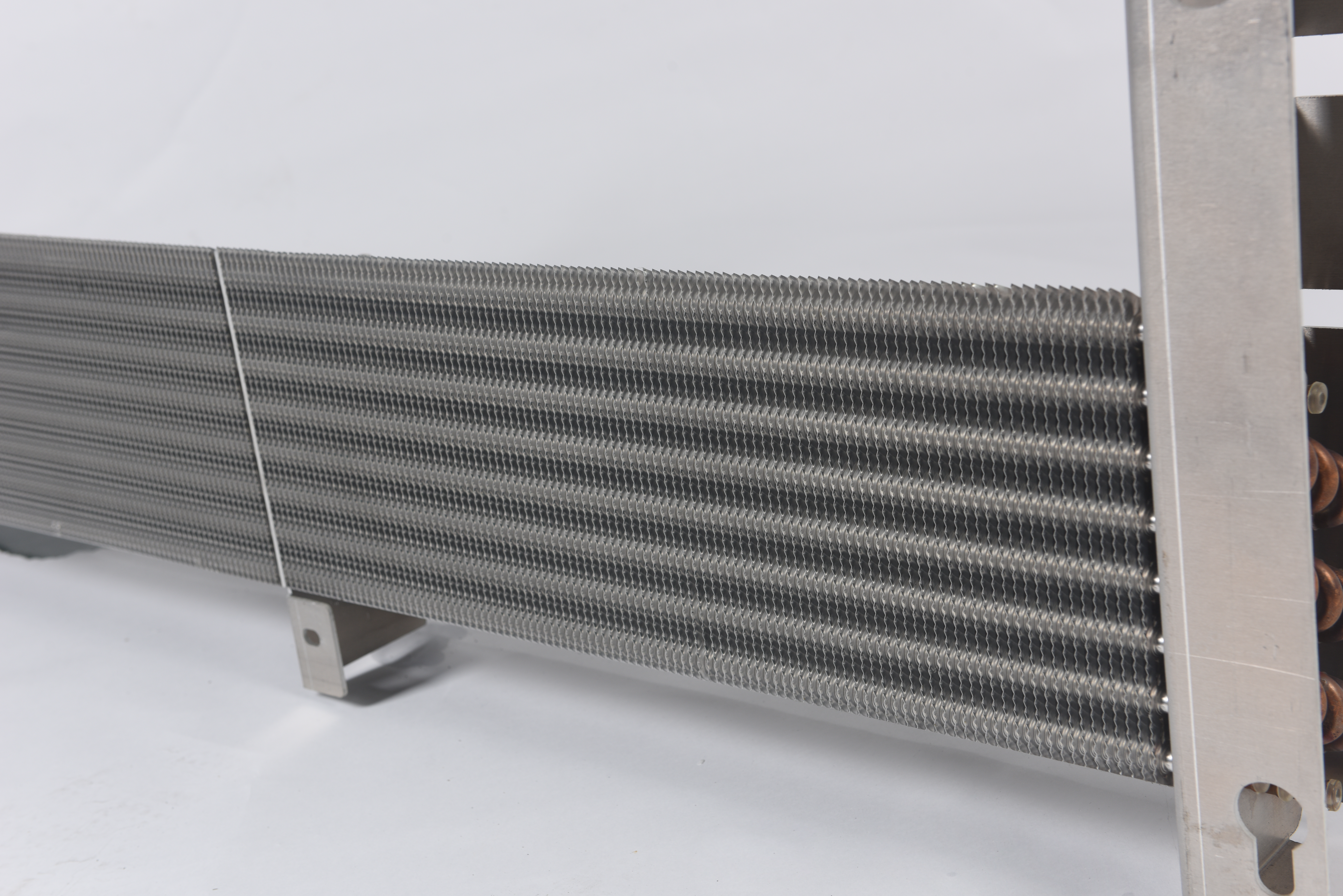 Stainless steel fin coil closeup manufacturer China