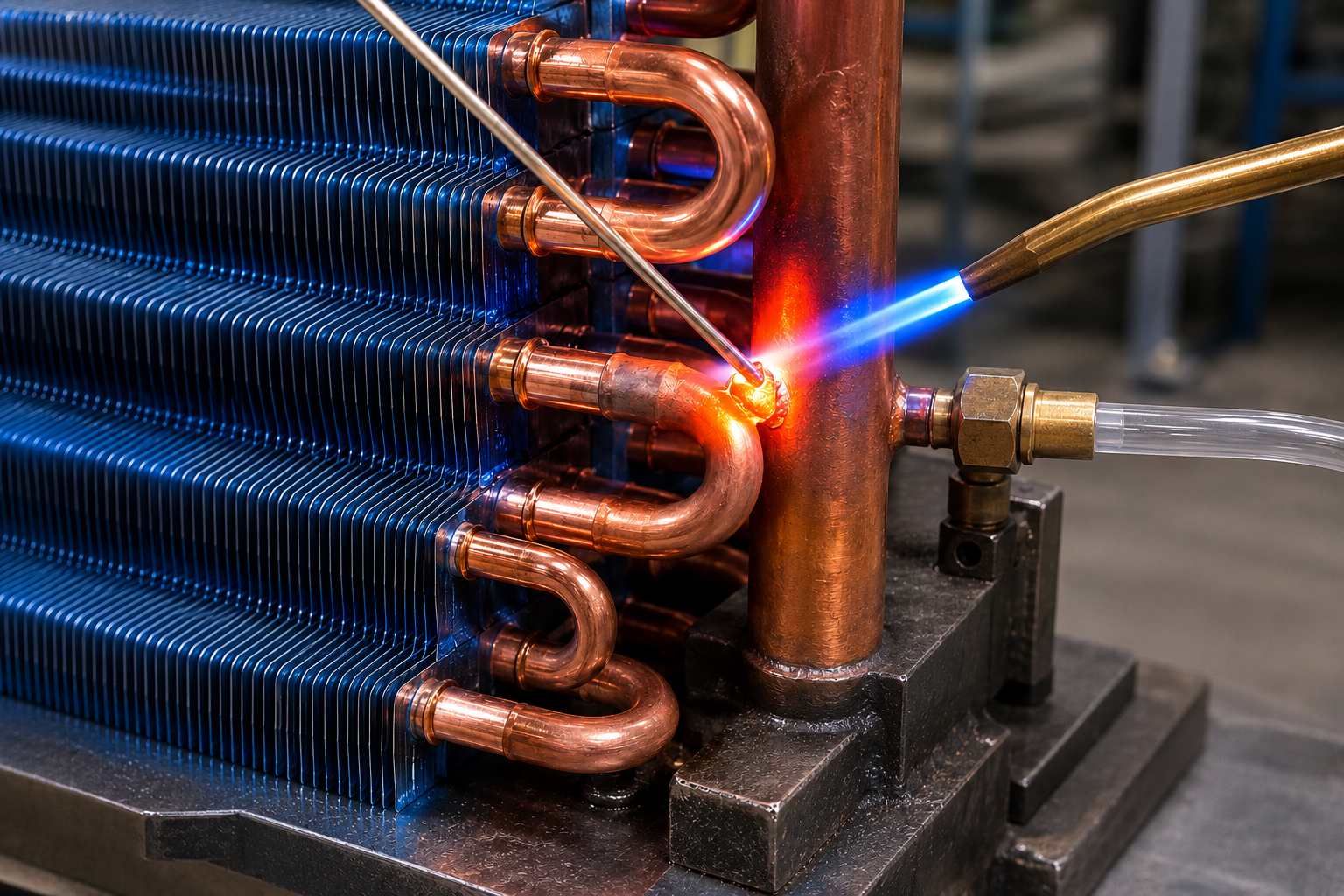 Welding brazing copper tube